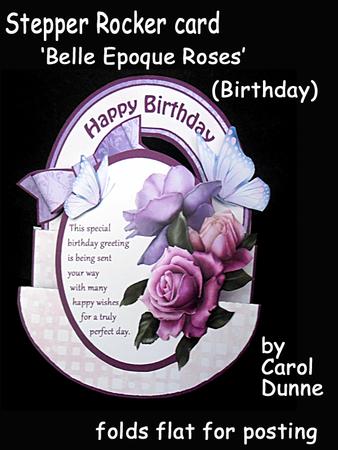 Stepper Rocker - Belle Epoque Roses (birthday)