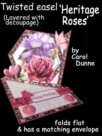 Twisted Easel Kit - Heritage Roses