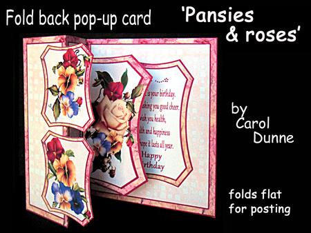 Fold Back Pop-up Pansies & Roses