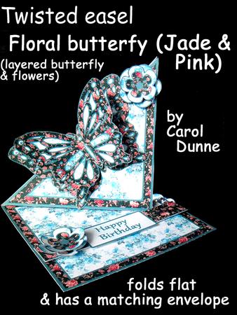 Twisted Easel Kit - Floral Butterfly (jade & Pink)
