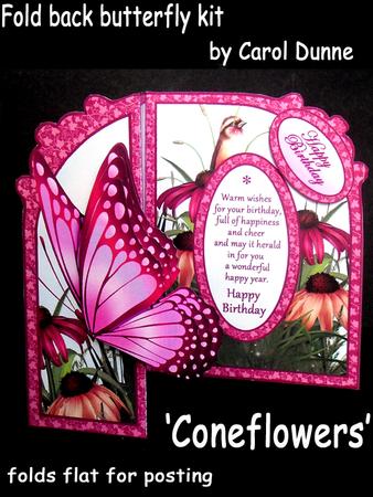 Fold Back Butterfly Kit - Coneflowers