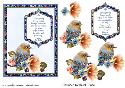 Pretty Little Blue Bird (birthday)