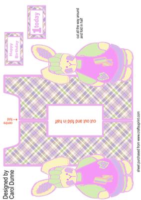 Pink Rabbit 1st Birthday
