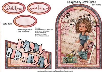 Young Dancer Cutaway Card