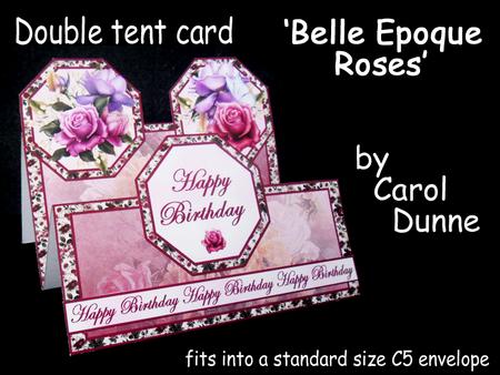Double Tent Cards- Belle Epoque Roses