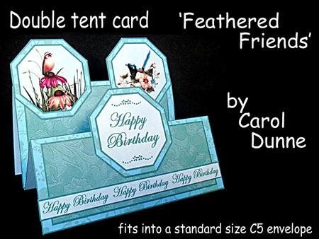 Double Tent Cards- Feathered Friends