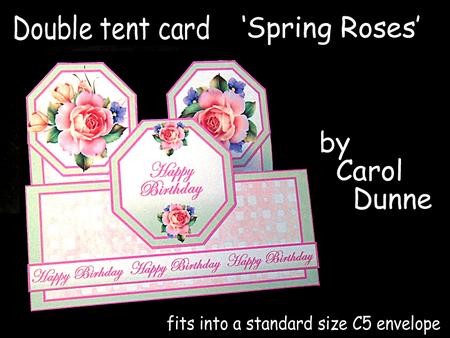 Double Tent Cards- Spring Roses