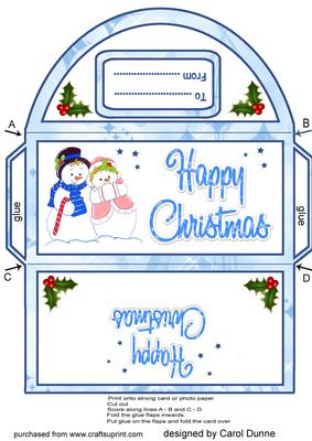 Money Wallet - Mr & Mrs Snowman