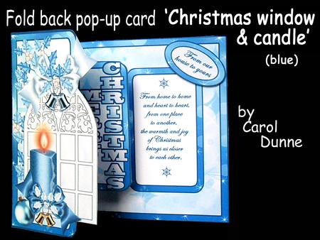 Fbp Christmas Window with Candle - Blue