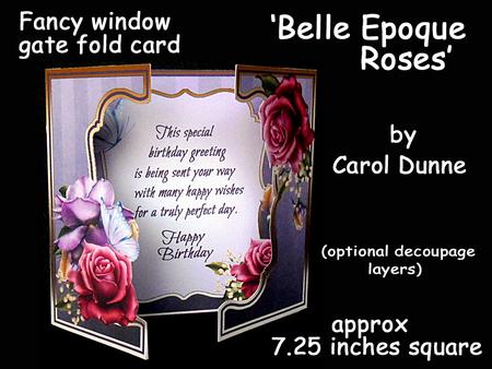 Fwg Belle Epoque Roses