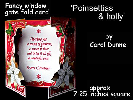 Fwg 'poinsettias & Holly'