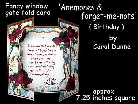 Fwg Anemones & Forget-me-nots (birthday)