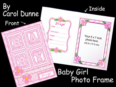 Baby Girl Photo Frame