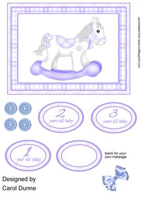 Rocking Horse Blue 1-3 Years