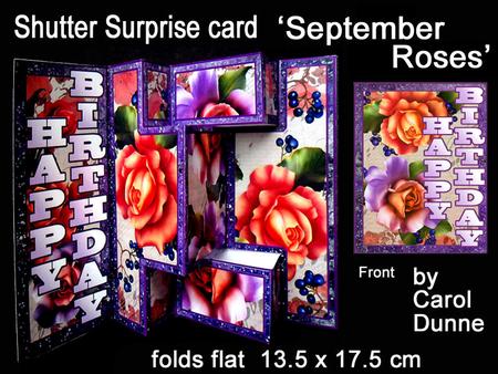 Shutter Surprise Card - September Roses