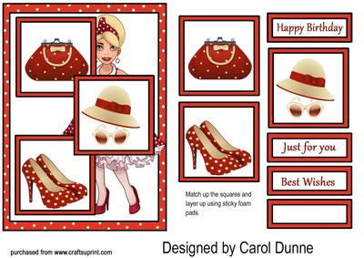 Three Squares- Polka Dot Birthday