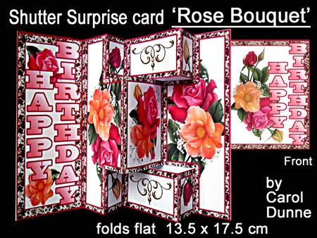 Shutter Surprise Card - Rose Bouquet