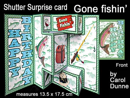 Shutter Surprise Card - Gone Fishin