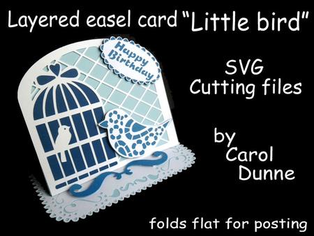 Layered Easel Card-little Birds