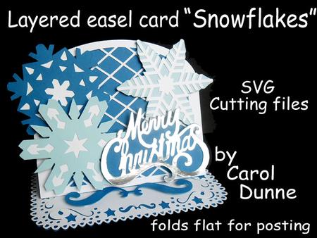Layered Easel Card-snowflakes