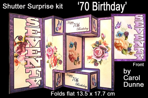 Shutter Surprise kit- Seventy Birthday (Roses)