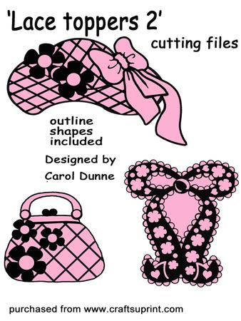 Lace Toppers 2(hat Bag & Bow)