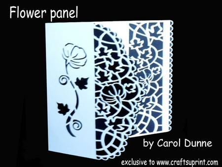 Floral Panel Card