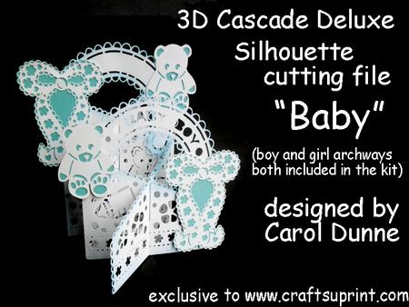 3D Cascade Cutting File - Baby