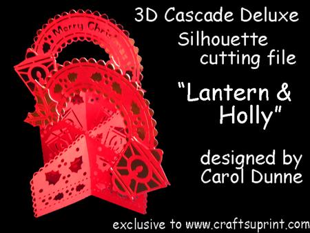 Lantern & Holly Silhouette Cutting Files