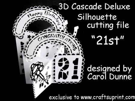 Twenty One Cascade Silhouette Cutting Files