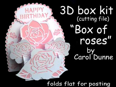 3D Box - Box Of Roses