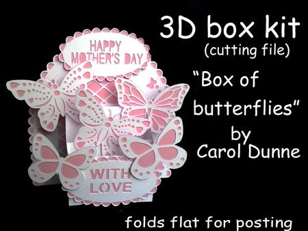 3D Box- Box Of Butterflies