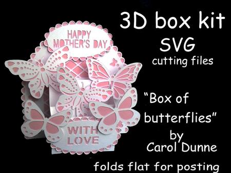 3D Box Of Butterflies