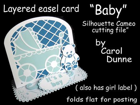 Layered Easel Card- Baby