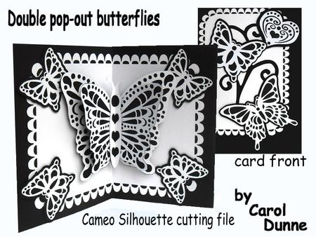 Double Pop-out Butterfly - Silhouette Cutting Files