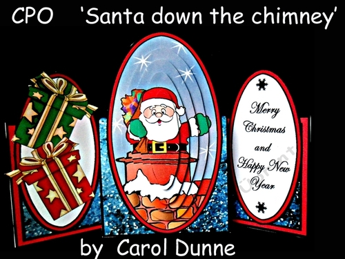 CPO  Santa down the chimney