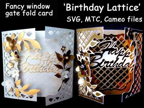 FWG Birthday lattice with flowers