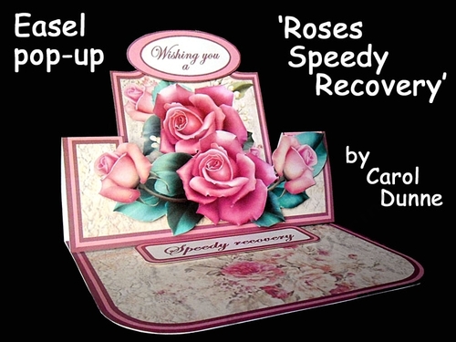 Easel pop-up Roses Speedy Recovery