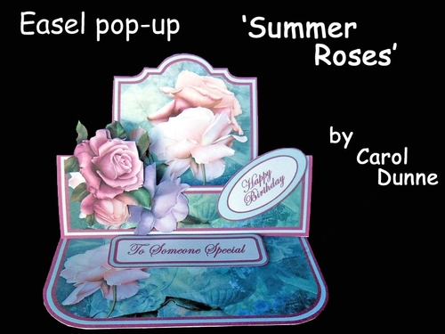 Easel pop-up   Summer Roses