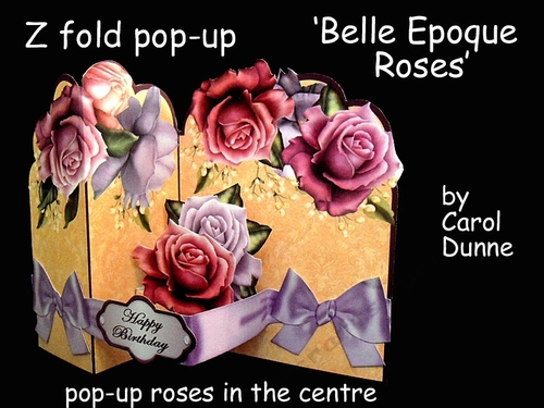 Z Fold pop-up     Belle Epoque Roses