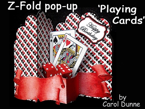 Z-fold pop-up  Playing Cards