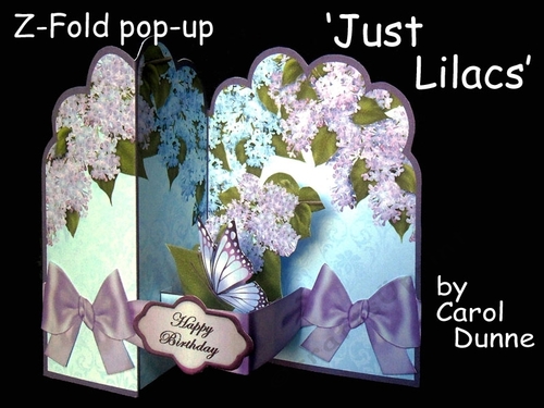 Z-Fold Pop-up  Just Lilacs 