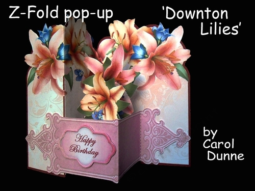 Z-Fold Pop-up  Downton Lilies