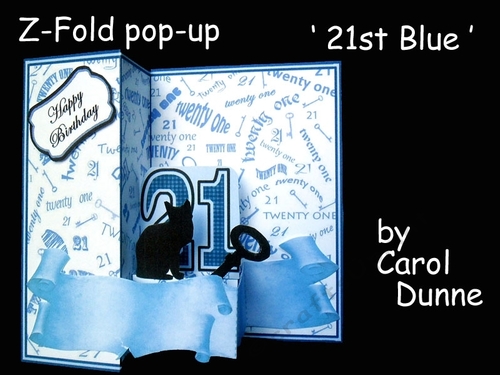 Z-Fold pop-up   21st Blue