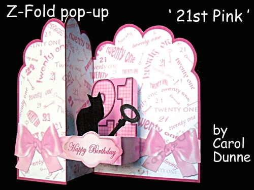 Z-Fold pop-up   21st Pink