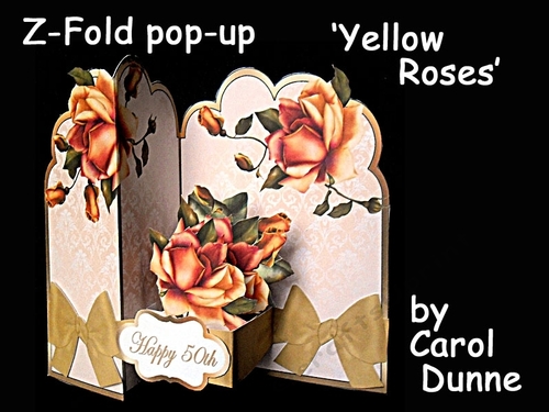 Z-Fold Yellow Roses