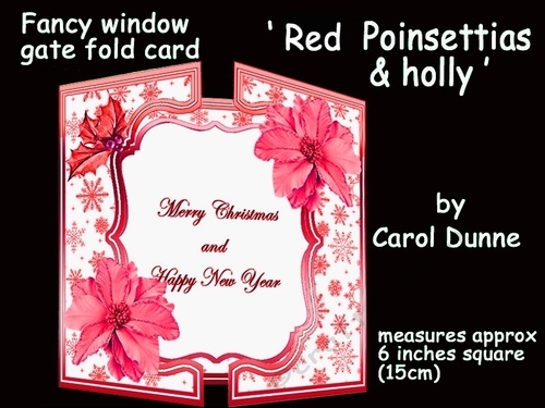 FWG Red Poinsettias & holly 