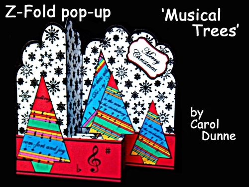 Z-Fold pop-up  Musical Trees