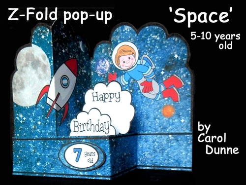 Z-Fold pop-up  Space 5-10 years old