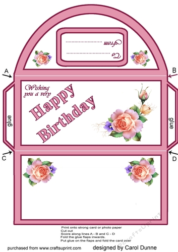 Spring Roses money wallet